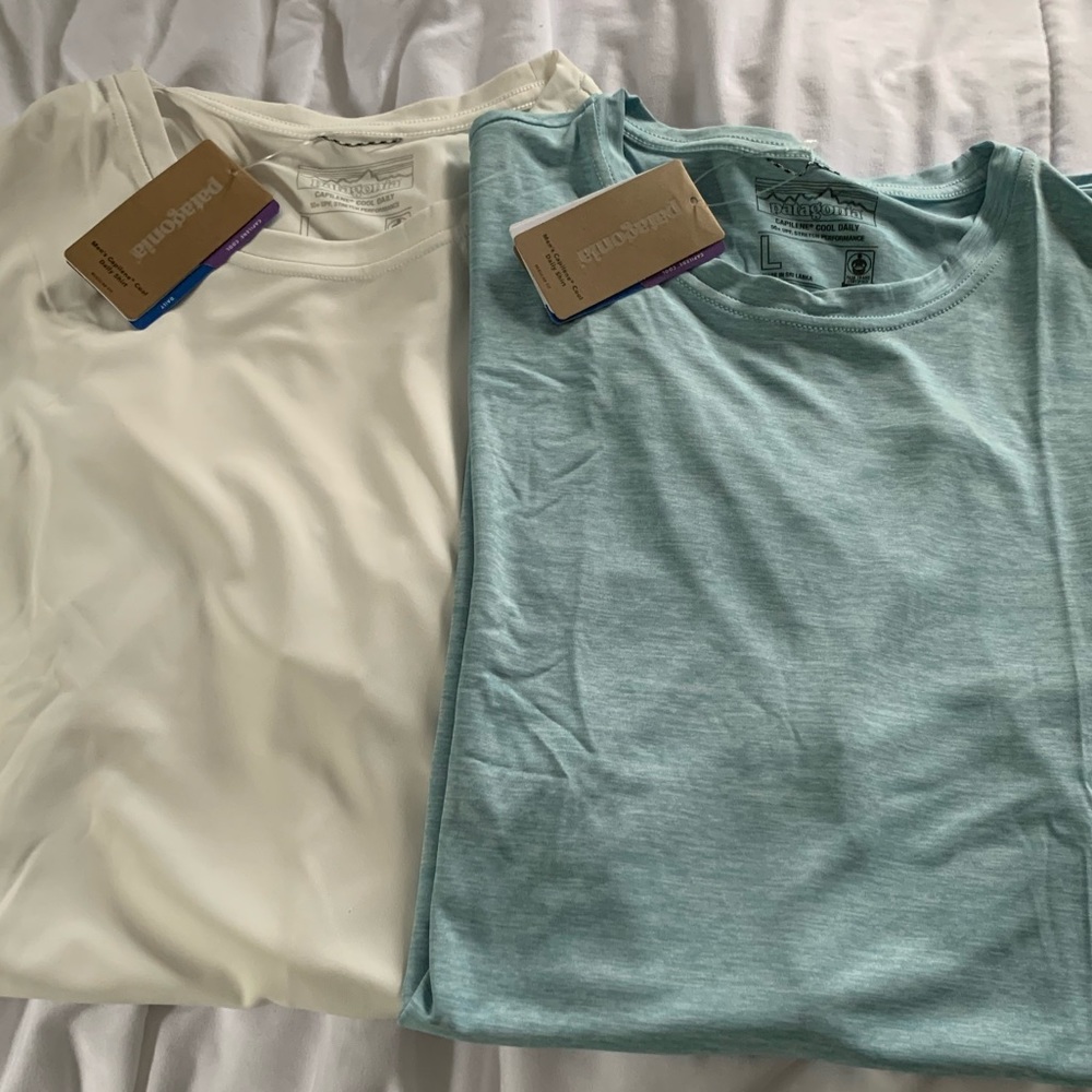 2 Men’s Patagonia Dry-Fit T-Shirts